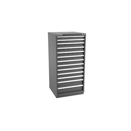 Champion Tool Storage Modular Drawer Cabinet, 13 Drawer, Dark Gray, Steel, 28 in W x 28-1/2 in D x 59-1/2 in H S27001301ILCFTB-DG